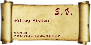 Sélley Vivien névjegykártya